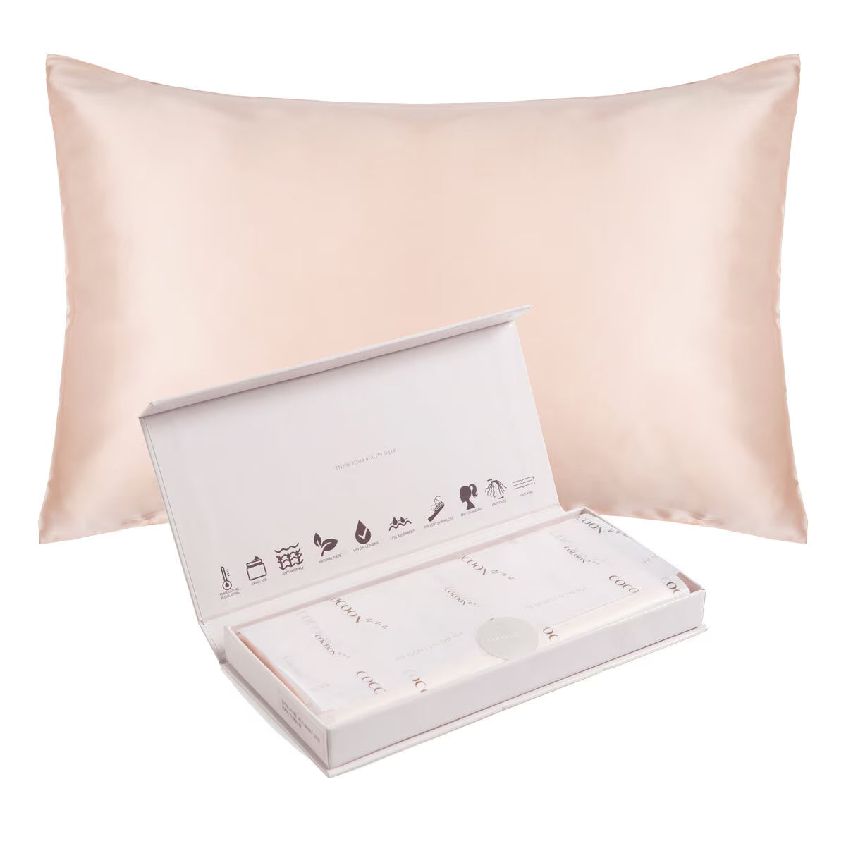 100% Mulberry Silk Pink Pillowcase